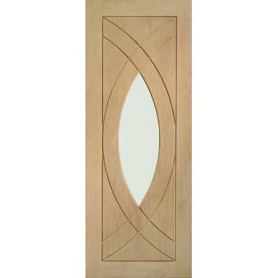 Oak Treviso Internal Glazed Door Wooden Timber Interior - Door Size, HxW: 
